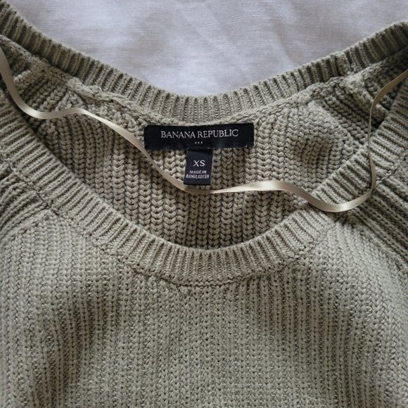 NWOT Banana Republic Factory cotton ribbed sweater - Picture 2 of 7